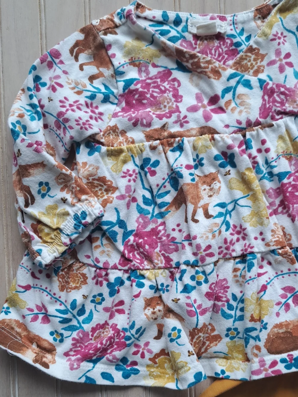 Burt's Bees Baby Organic Cotton Woodland Tunic Dress & Leggings Set Infant Boho